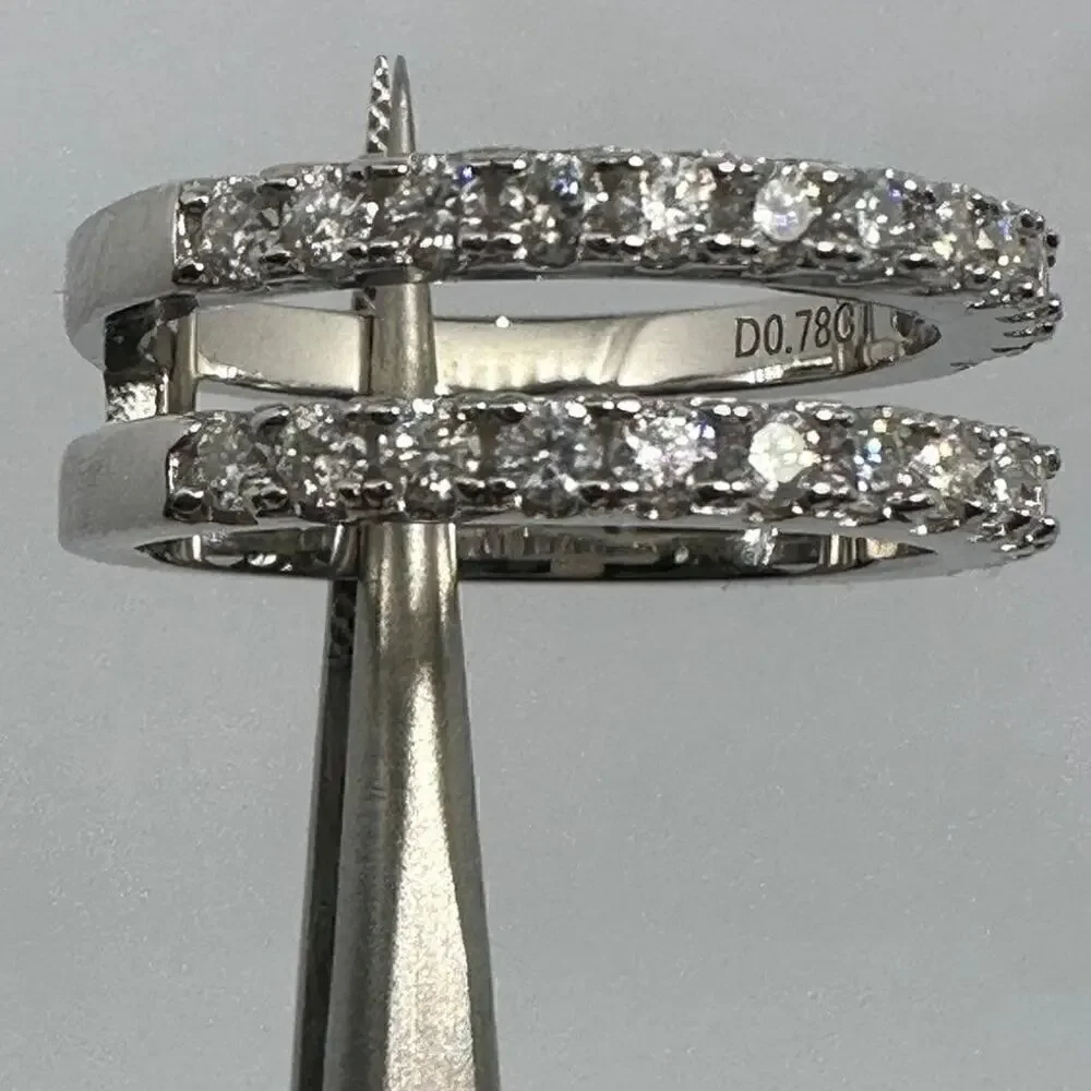 Moissanite Diamond Ring Enhancer Wedding Band GRA Certified Jewelry Size 7